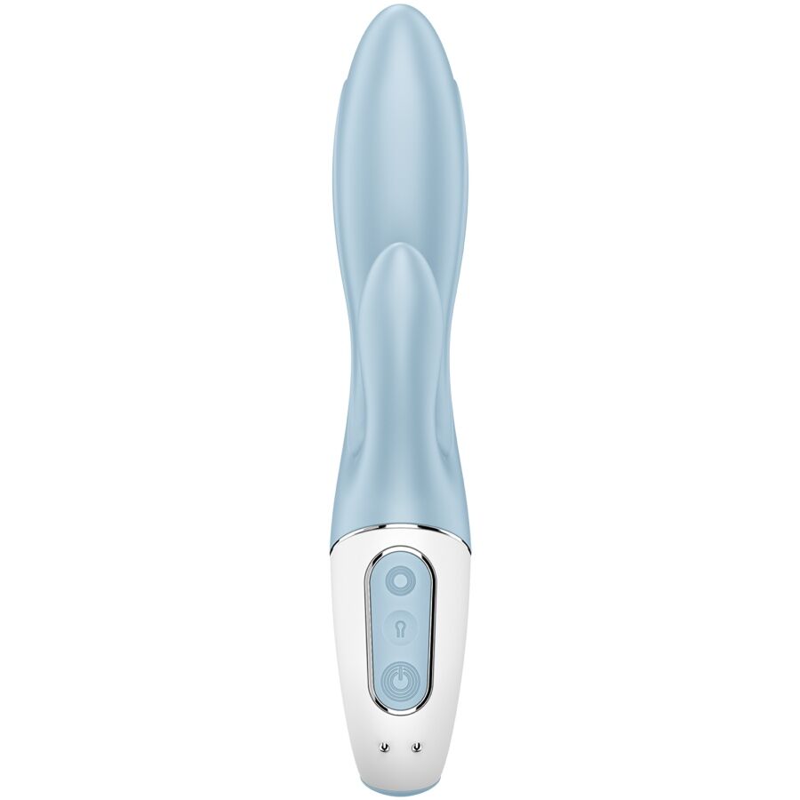 SATISFYER Air Pump Bunny 1 – Aufblasbarer Rabbit-Vibrator, blau