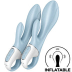 SATISFYER Air Pump Bunny 1 – Aufblasbarer Rabbit-Vibrator, blau