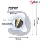 Ibiza Wiggle – Anneau vibrant rotatif télécommandé
