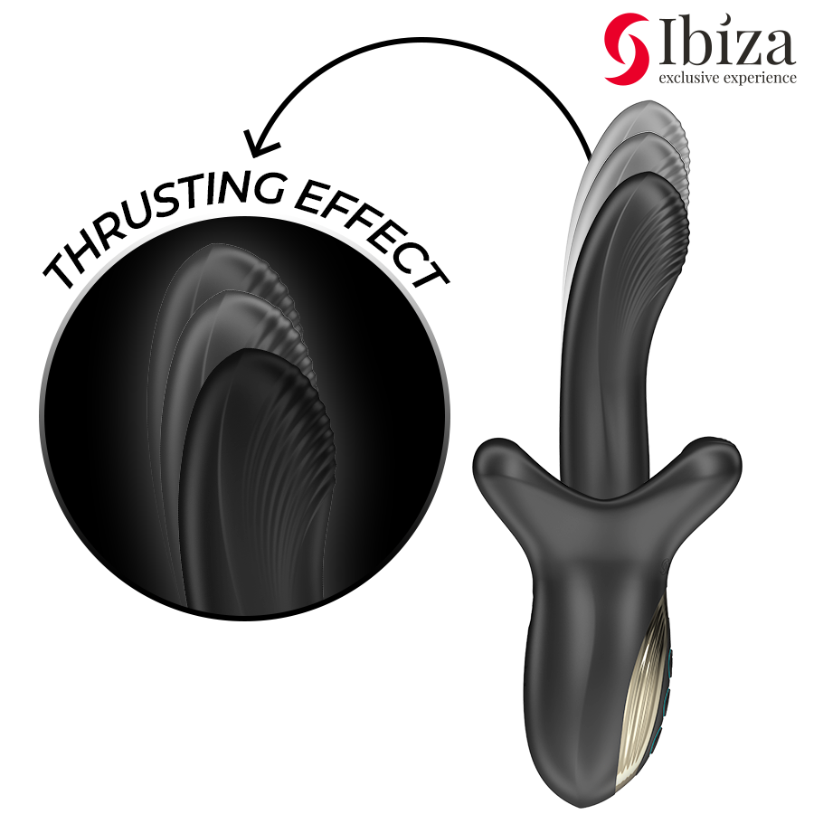 Ibiza – Vibrator with thrusting and biting effects