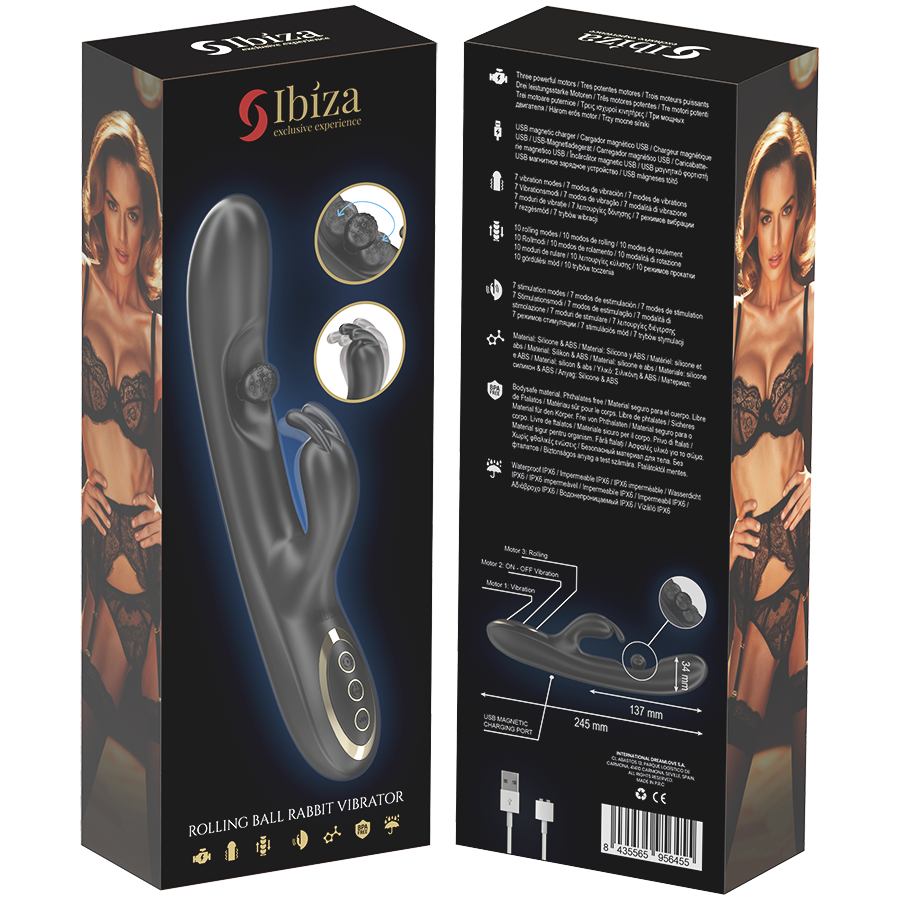 Ibiza – Rabbit vibrator with rolling bead