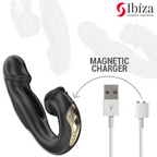 Ibiza Rose – Vibrator mit Flackereffekt und Klitoris-Stimulator