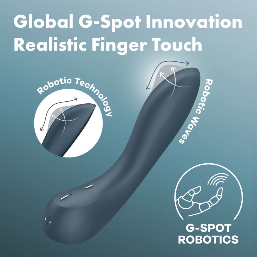 SATISFYER – G-SPOT WAVE 4 12 VIBRATIONS PROGRAM VIBRATOR DARK GREY