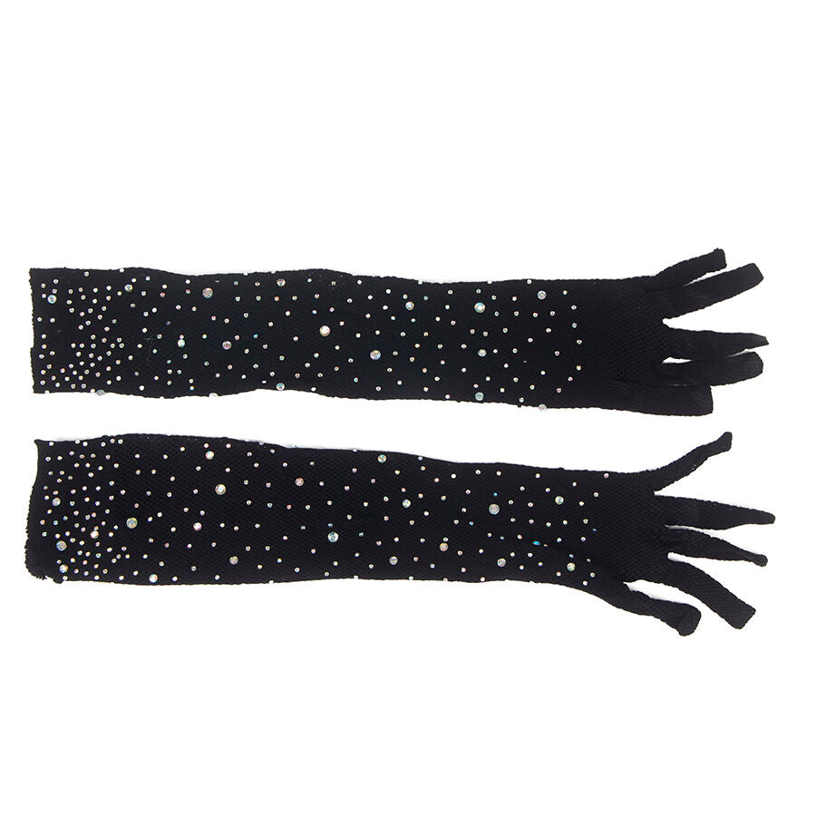 SUBBLIME – 957469SHINE GUANTI TRASPARENTI NERI S/M