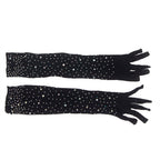 SUBBLIME – 957469SHINE GUANTI TRASPARENTI NERI S/M