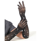 SUBBLIME – 957469SHINE GUANTI TRASPARENTI NERI S/M