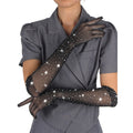 SUBBLIME – 957469SHINE GUANTI TRASPARENTI NERI S/M