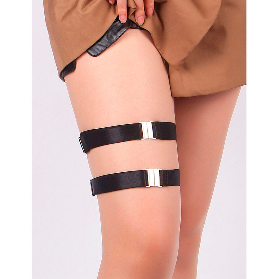 SUBBLIME – Verstellbare Beinringe mit Schnalle in Schwarz