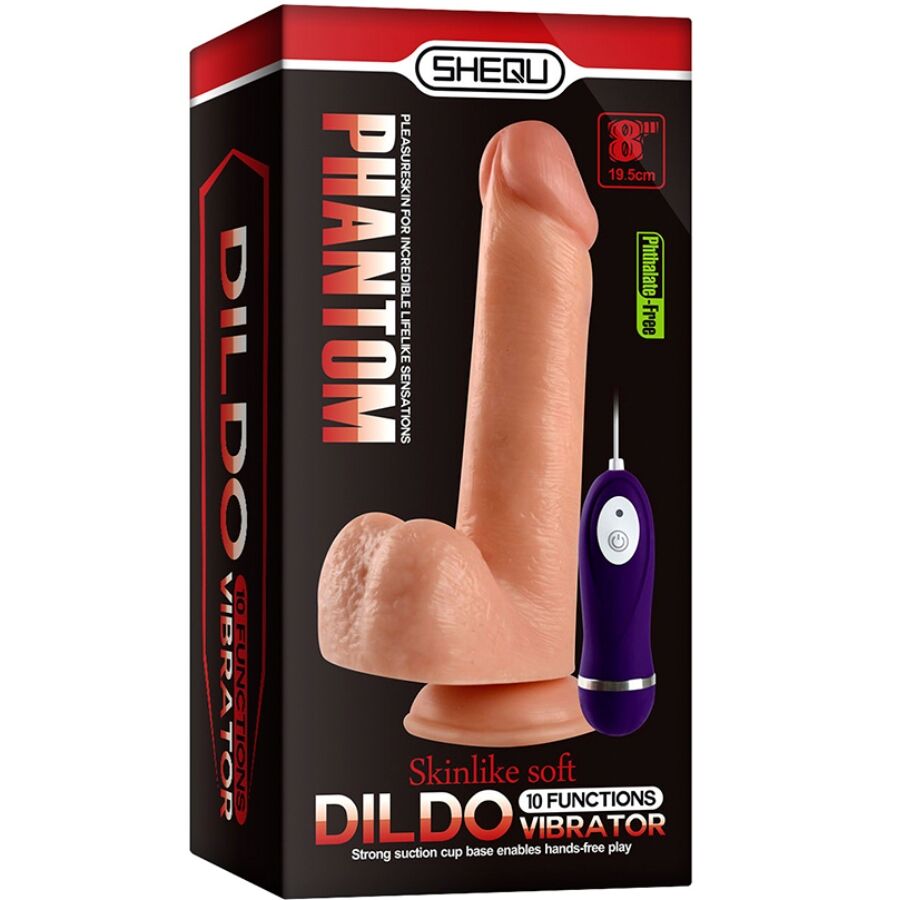 SHEQU Adam – Vibrierender Dildo mit Fernbedienung, 21 cm