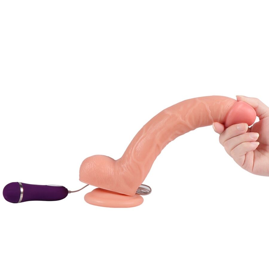 SHEQU Optimus – Vibrierender Dildo mit Fernbedienung, 28 cm
