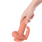 SHEQU Hayden – Dildo mit Klitorisstimulator, Vibration und Fernbedienung, 16 cm