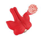 ARMONY – PINCES À TÉTONS MAGNÉTIQUES À VIBRATION FORME PAPILLON ROUGES