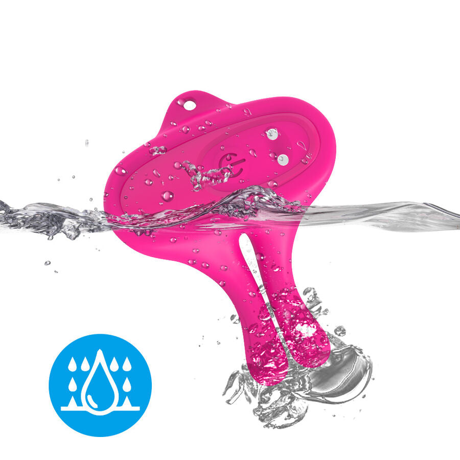 ARMONY – Magnetische Nippelklemmen mit Vibration, Kaninchenform, Rosa