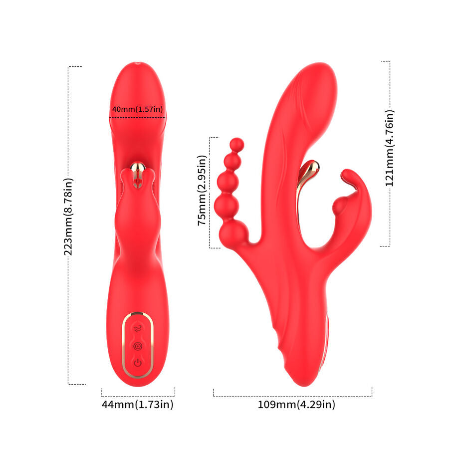 ARMONY – G-SPOT AND CLITORIS STIMULATOR VIBRATOR RED