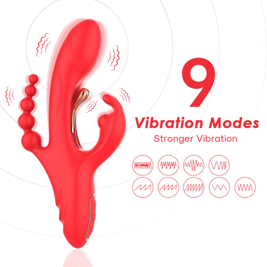 ARMONY – G-SPOT AND CLITORIS STIMULATOR VIBRATOR RED