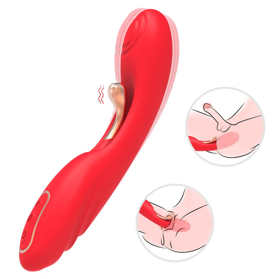 ARMONY – VIBRATORE CON LINGUA OSCILLANTE ROSSO