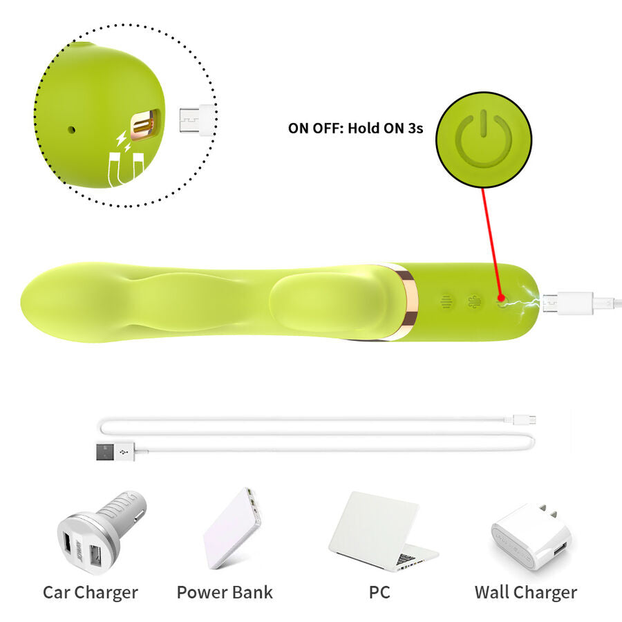 ARMONY – INFLABE POINT A TO STIMULATOR VIBRATOR GREEN