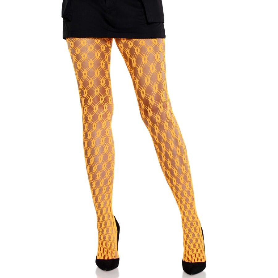 LEG AVENUE – COLLANT IN PIZZO CON OCCHIELLI NEON
