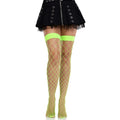 LEG AVENUE – COLLANTS RÉSILLE LARGES VERT FLUO