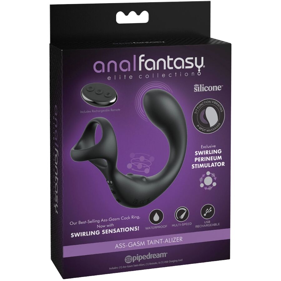 ANAL FANTASY ELITE COLLECTION – VIBRATING ANAL MASSAGER WITH REMOTE CONTROL
