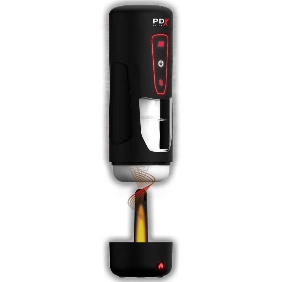 PDX ELITE – MASTURBATORE AUTOMATICO MILK ME HOTTER CON VIBRAZIONE A SPINTA E EFFETTO CALORE