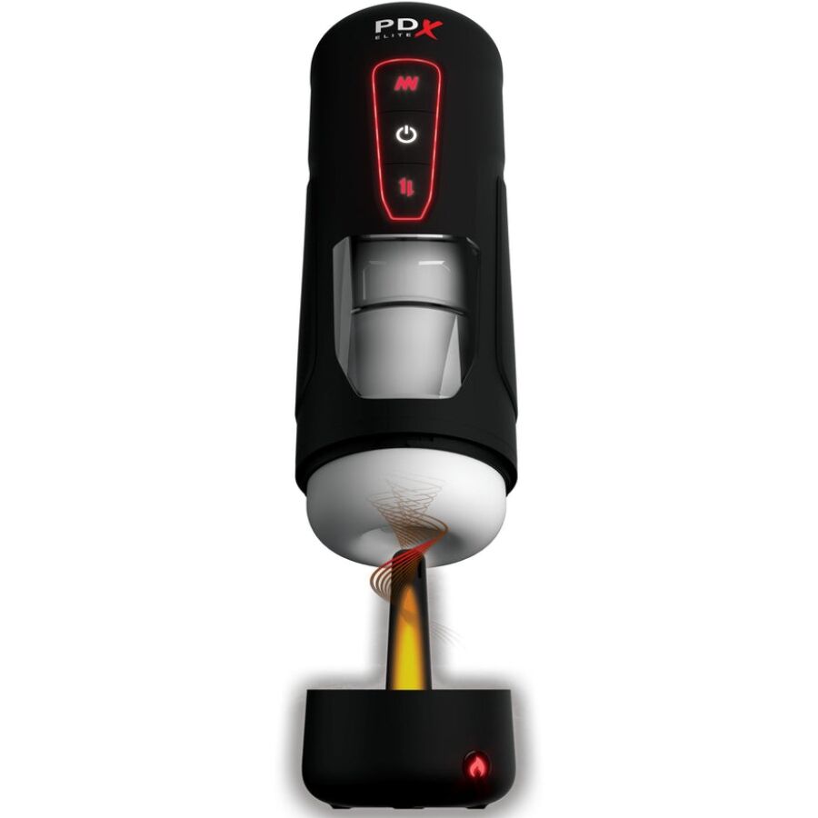 PDX Elite Milk Me Hotter – Automatischer Masturbator mit Stoss-, Vibrations- und Wärmefunktion