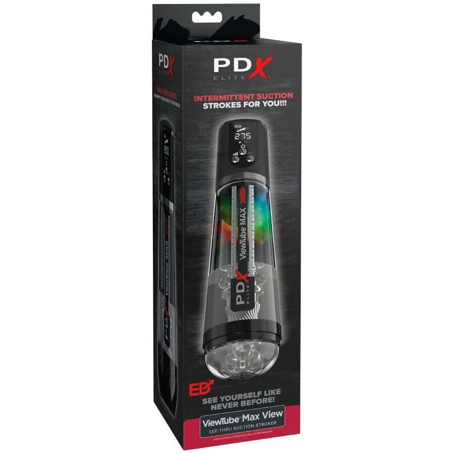 PDX ELITE – VIEWTUBE MAX VIEW AUTOMATIC MASTURNADOR WITH TRANSPARENT SUCTION