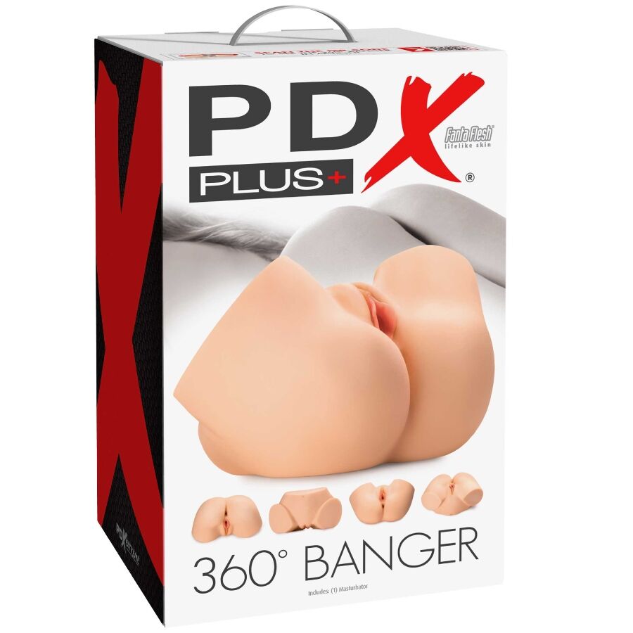 PDX PLUS – MASTURBATORE ANALE E VAGINA REALISTICO 360 BANGER