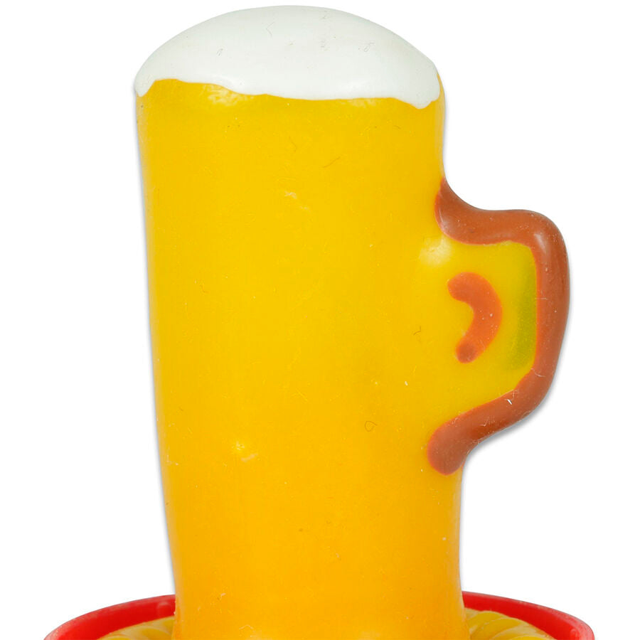 CONDOMERIE – PRÉSERVATIFS FANTAISIE PEINTS À LA MAIN VERRE DE BIÈRE