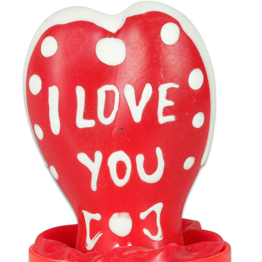 CONDOMERIE – Handbemaltes Neuheitskondom Herz „Ich liebe dich“
