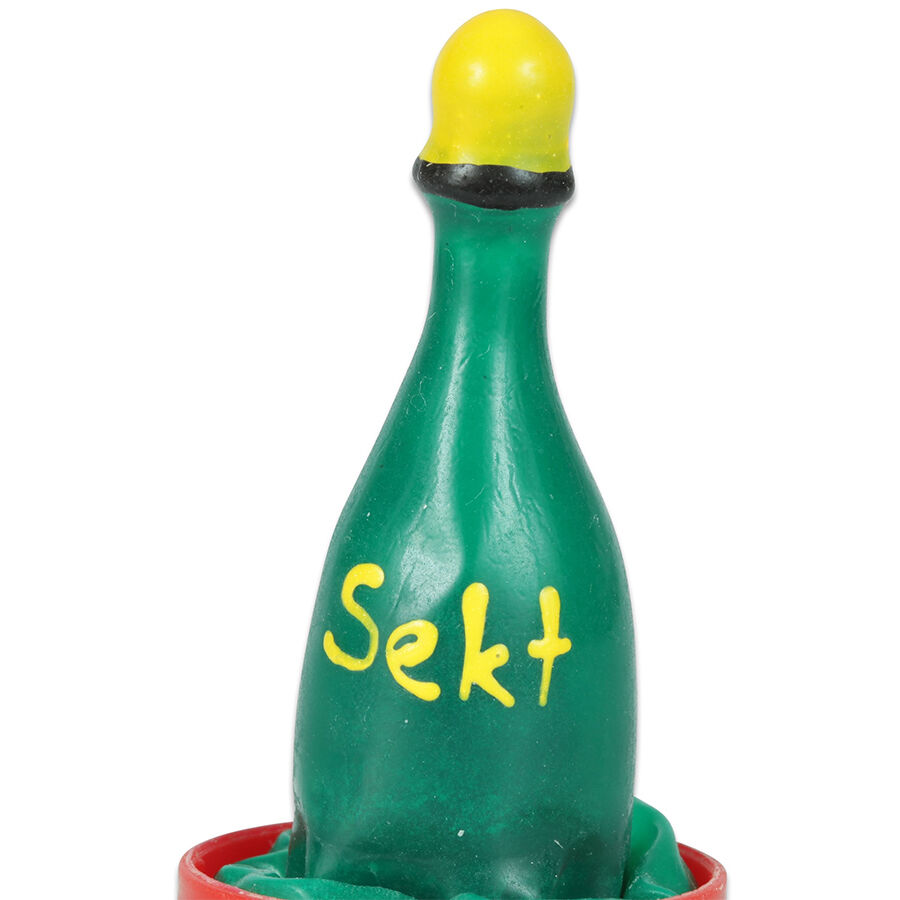 CONDOMERIE – PRÉSERVATIFS FANTAISIE PEINTS À LA MAIN CHAMPAGNE