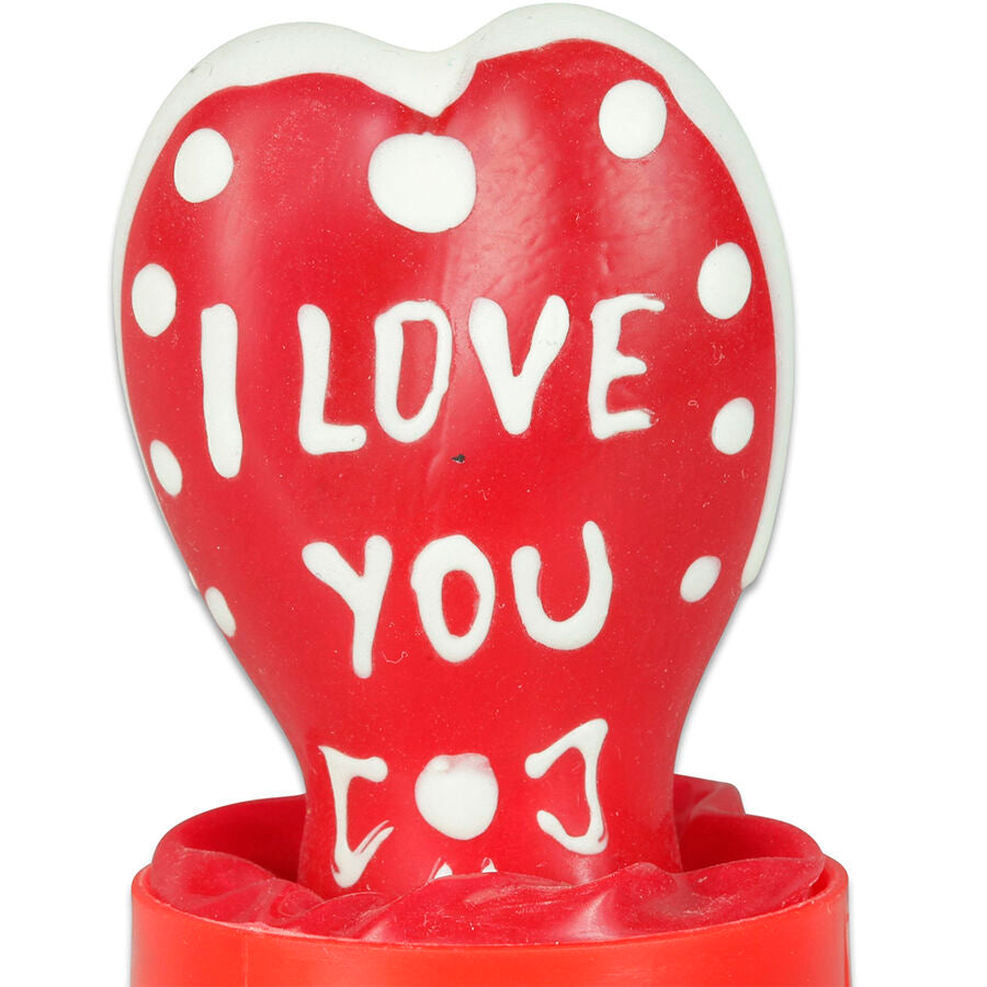 CONDOMERIE – Handbemaltes Neuheitskondom Herz „Ich liebe dich“ 2