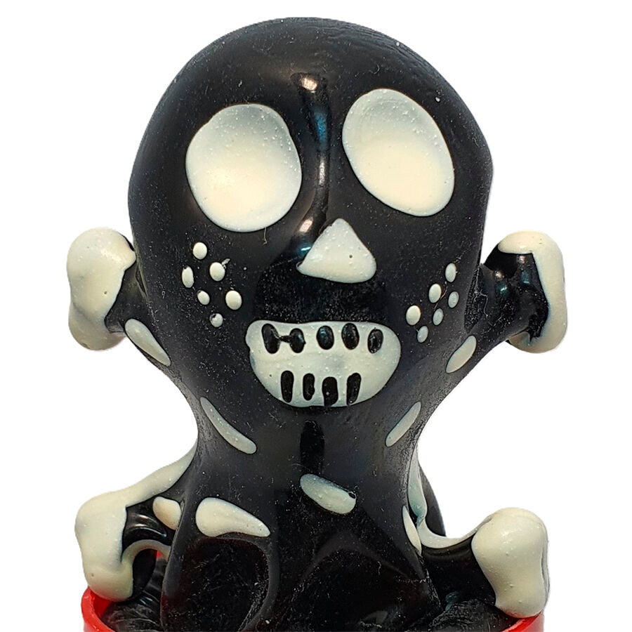 CONDOMERIE – Handbemaltes Neuheitskondom Totenkopf, schwarz