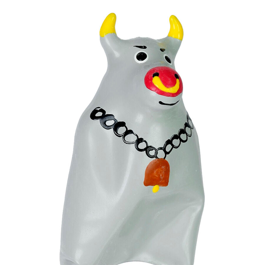 CONDOMERIE – Handbemaltes Neuheitskondom Grauer Stier, XL