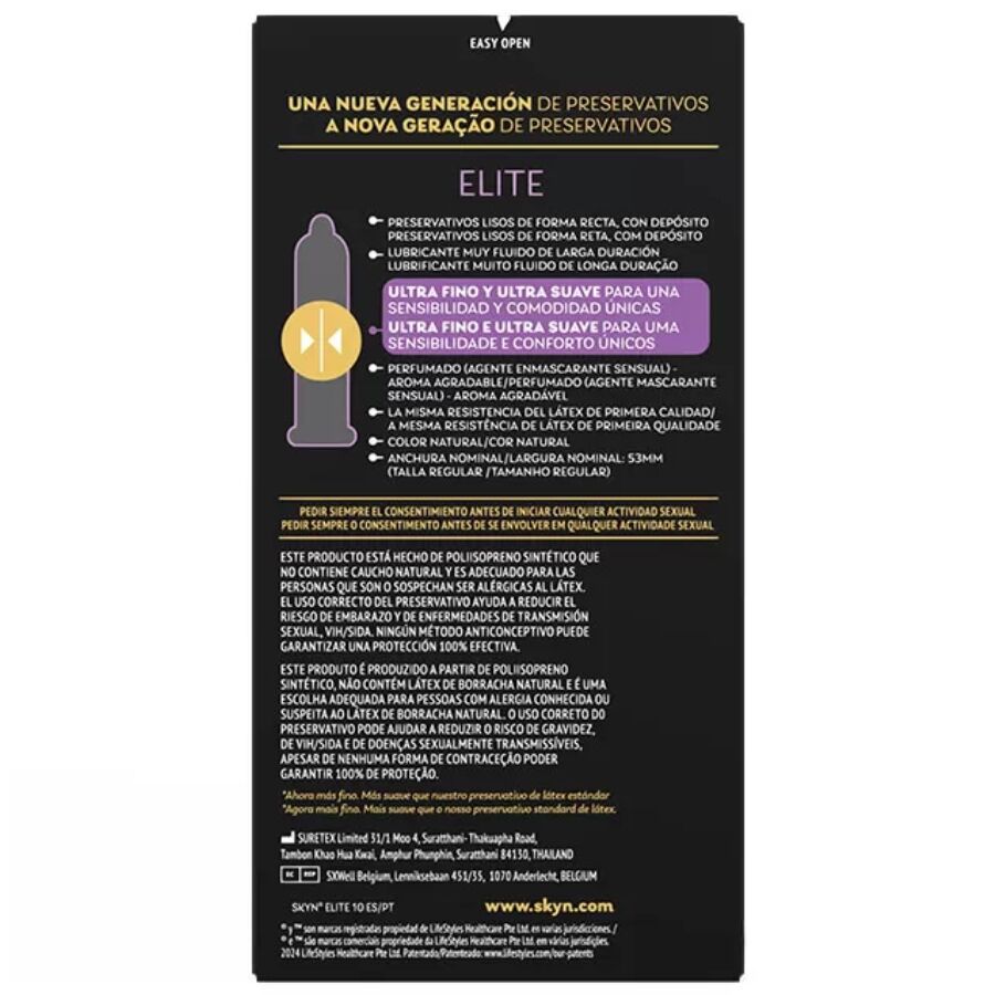 SKYN Elite – Ultradünne Kondome, 10 Stück