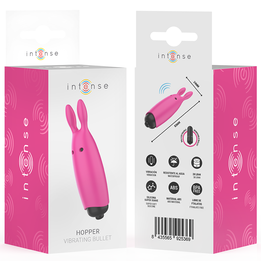 INTENSE – HOPPER ROSA VIBRANTE BULLET 8,3 X 2,4 CM