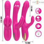 Intense Britney – Multifunktions-Rabbit-Vibrator, 23 cm, rosa