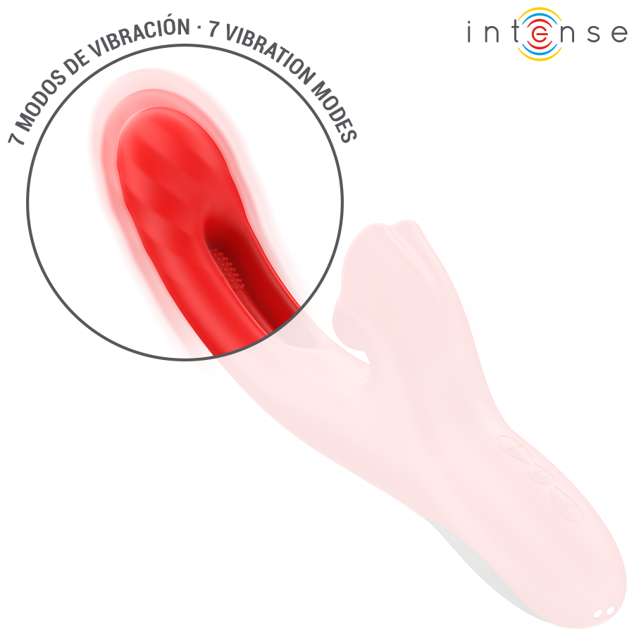 INTENSE – JESSICA MULTIFUNCTION VIBRATOR CLITORIS STIMULATION 24.8 CM RED