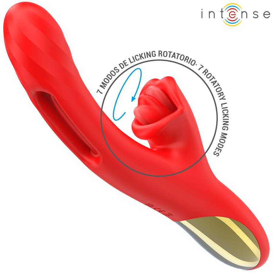 INTENSE – JESSICA MULTIFUNCTION VIBRATOR CLITORIS STIMULATION 24.8 CM RED