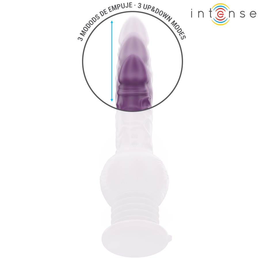 INTENSE – TATUM MULTIFUNCTION VIBRATOR WITH UP AND DOWN VIBRATION 24 CM PURPLE