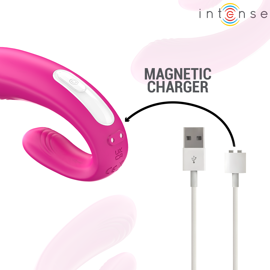Intense Janet – U-förmiger Doppelstimulator mit Fernbedienung, rosa