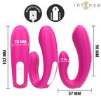 Intense Janet – U-förmiger Doppelstimulator mit Fernbedienung, rosa