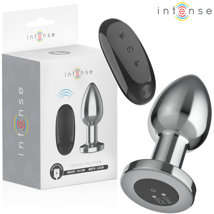 INTENSE – ANAL PLUG 10 VIBRATIONS METAL WITH REMOTE CONTROL