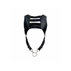 MOB Dungeon – Schwarzes Harness mit oberem Cockring, Einheitsgrösse