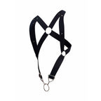 MOB Dungeon – Black back harness with cross, one size