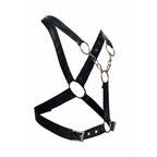MOB Dungeon – Crossed black chain harness, one size