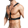 MOB Dungeon – Crossed black chain harness, one size