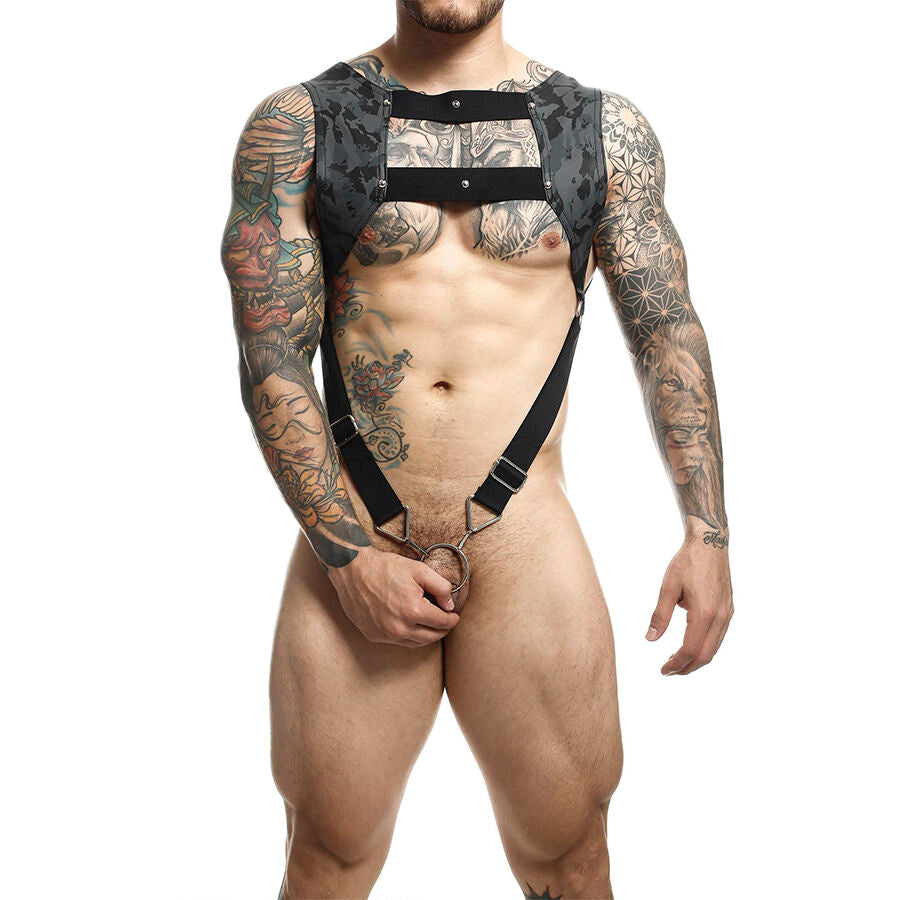 MOB Dungeon Cropped – Harness with cock ring