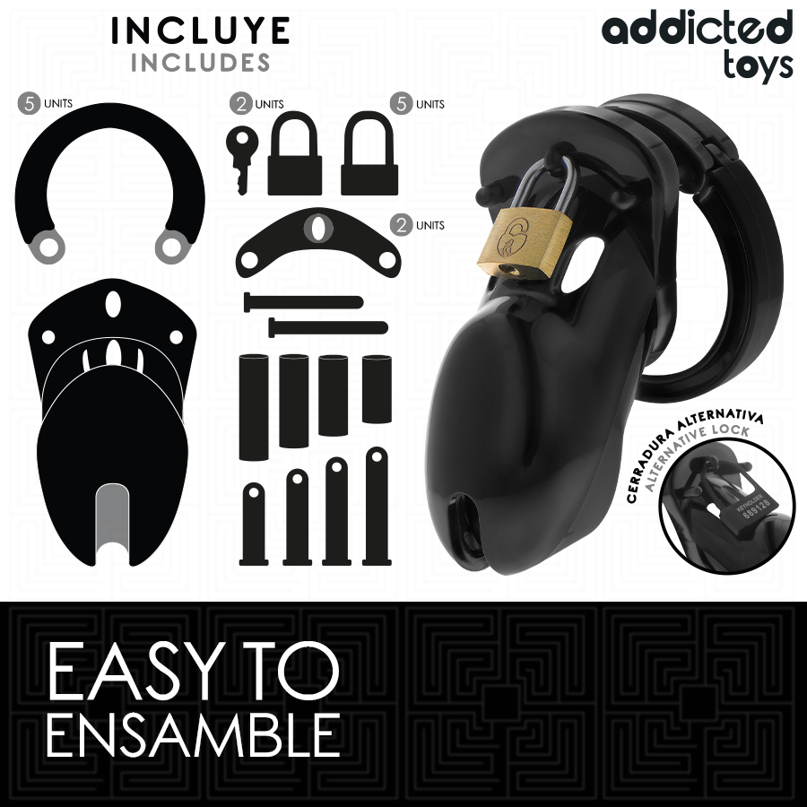 ADDICTED TOYS LOCKED – Verbotener Peniskäfig, 10 cm