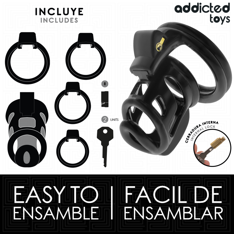 ADDICTED TOYS LOCKED – GABBIA PER PENE GILDEN CAGE 8,5 CM